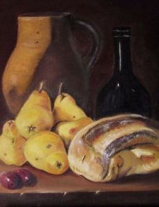 Voir le détail de cette oeuvre: pain et poires